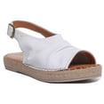 thumbnail image 1 of JUSTINREESS Annabelle Women's Back Strap Espadrille In White Size 10, 1 of 6