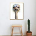 thumbnail image 4 of Nawypu  Ostrich Canvas Wall Art Watercolor Cute Animal Artwork Bird Paintings for Living Room Bedroom Bathroom Decor,Stretched and Framed Ready to Hang, 4 of 4