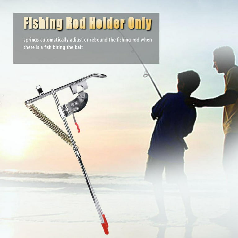 Fishing Rod Holder with Automatic Tip-Up Hook Setter