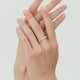 thumbnail image 5 of Anillo de cola femenina con cadena suave ajustable elástico de perla pequeña estilo temperamento Simple, 5 of 5