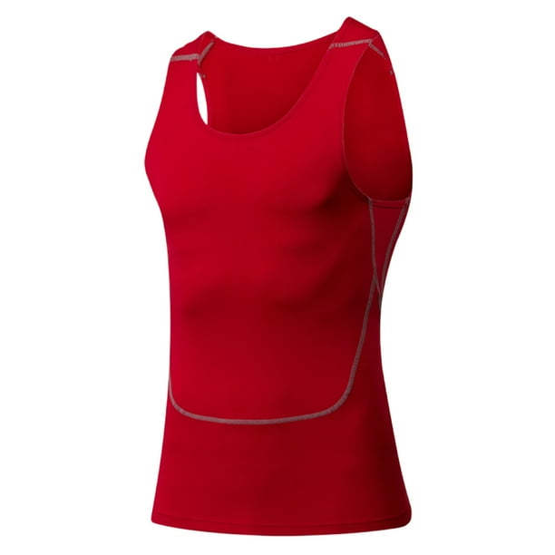 pstuiky Camisetas sin mangas, Camiseta deportiva y de fitness sin mangas de secado rápido de color liso para hombre. Tops elegantes para mujer m
