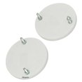 thumbnail image 3 of Hella Round Reflex Reflector White Pair 90mm Caravan For Jeeps Tractor, 3 of 4