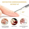 thumbnail image 3 of Kit de Démaquillage 2 Pcs en Acier Inoxydable pour Ongles Manucure Double Extrémité Poussoir à Cuticules Outils Résistants à l'Usure pour Adultes, 3 of 8