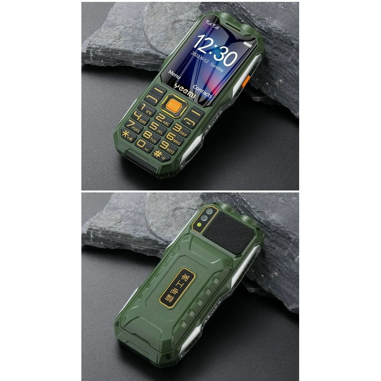 YEEMI Q8 GSM 2G Rugged Phone Big Battery Dual Flashlight 2.4inches