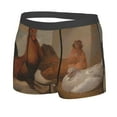thumbnail image 2 of Kll Oil Painting Chicken And Duck Men'S Cotton Boxer Briefs Underwear-Medium, 2 of 9