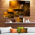 thumbnail image 3 of Vintage Wild Flower In Sunset - Large Floral Canvas Art Print, 3 of 4