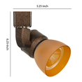 thumbnail image 5 of Benjara BM220610 10W Integrated LED Track Fixture with Polycarbonate Head, Bronze & Orange, 5 of 5