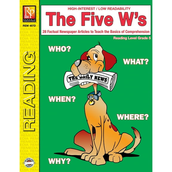 The Five Ws Book, Reading Level 5