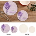 thumbnail image 4 of SKYSONIC Vintage Lavender Pot Holders Trivets, 2 Pcs Heat Resistant Trivets,Summer Flower Cotton Thread Weave Mats for Hot Pads Pans Pot Bowl Teapot for Kitchen Decor, 4 of 7