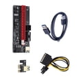 thumbnail image 1 of Matsuzay Cable extensor PCI-E Placa de alimentación USB 3.0 1X a 16X Tarjeta de cable de luz LED Parte de PC de escritorio portátil para el hogar para Electrónica miscelánea Negro, 1 of 6