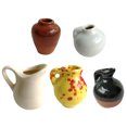 thumbnail image 1 of 5PCS Ceramic Decor Mini Creative Decorative Ceramic Vase Table Decor Flower Vase, 1 of 9