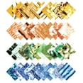 thumbnail image 2 of Soimoi 40Pcs Tie Dye Print Precut Fabrics Strips Roll Up 1.5x42inches Cotton Jelly Rolls For Quilting - Multicolor, 2 of 9