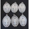 thumbnail image 3 of La Milagrosa/Our Lady of Grace Silver Toned Base Miraculous Medal Pendant 2.25" (Lot of 6, 3 of 3