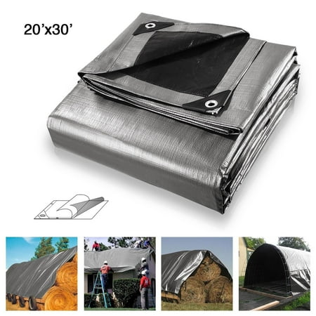 heavy waterproof duty tarp poly silver tarps tarpaulin koval inc x30 walmart water camping