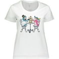thumbnail image 3 of Inktastic Colorful French Poodles With Tea Women's Plus Size T-Shirt, 3 of 5