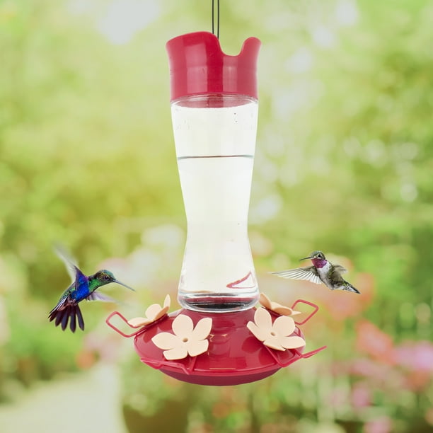 PerkyPet TopFill PinchWaist Glass Hummingbird Feeder 12 oz