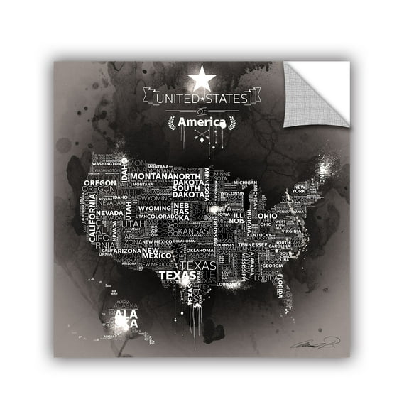 'Dark Storm: Ebony' Removable Wall Art Mural