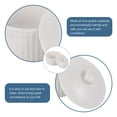thumbnail image 3 of 1 Pc Beautiful Ceramic Soufflé Baking Bowl Lovely Steaming Bowl With Lid, 3 of 4