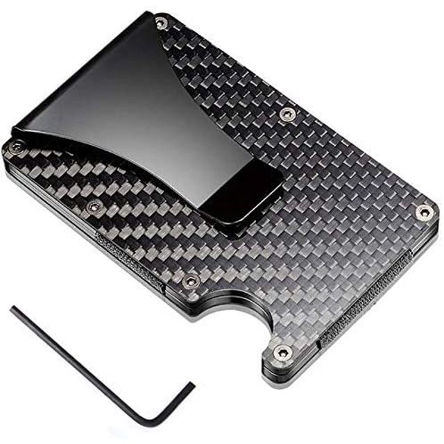 Card Case Made Of Carbon Premium Credit Card Case With Money Clip Carbon Fiber Slim Wallet Rfid Protection Anti-Scan Money Clip Made Of Metal Card Case Made Of Carbon Premium Credit Card Case With G