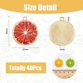 thumbnail image 6 of 40Pcs 4 Colors Grapefruit Slice Charms Colorful Orange Lemon Charms Cute Fruit Dangle Pendants, 6 of 8