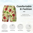 thumbnail image 5 of Gaeub Cherries and Ladybirds Mens Swim Trunks Stretch Beach Shorts Quick Dry for Men Swim Shorts Swimwear with Pockets- XX-Large, 5 of 9