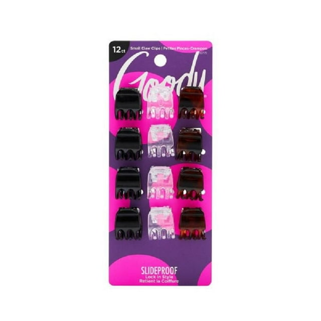 Goody Classics Mini Half Claw Clips 3 Pronged