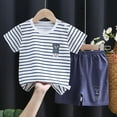 thumbnail image 2 of NIEWTR Toddler Baby Boy Girls Summer Short Sleeve Print T-Shirt TopElastic Shorts Set 2Pcs Cartoon Print 2PCS Set For 18-24 Months 2t 3t 4t 5t 6t Children's Day Gift 2PCS Set ,18-24 Months, 2 of 3