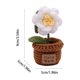 thumbnail image 3 of Maceta Artificial de Ganchillo Hecha a Mano – Mini Planta Tejida En Maceta para Decoración de Escritorio En El Hogar U Oficina, 3 of 6