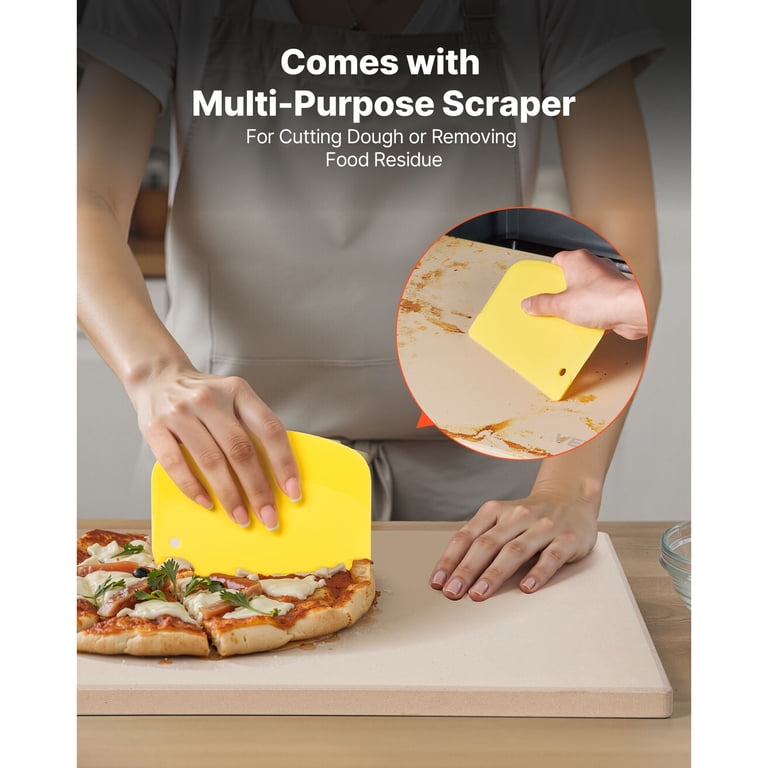 KFFKFF Rectangular Cordierite Pizza Stone 15x12 Inch photo 4