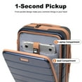 thumbnail image 5 of Travelhouse Carry-On Luggage Sets Front Open 4 Piece Hardside Suitcase Set with Spinner Wheels TSA Lock Toiletry Bag and Shoe bag,Blue, 5 of 9