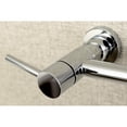 thumbnail image 2 of Kingston Brass GS8181DL Concord 8-Inch Center Set Wall Mount Double Handle Pull Down Kitchen Faucet, Polished Chrome, 2 of 9
