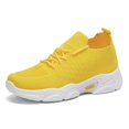 thumbnail image 2 of XIMIN Women's Mesh Sports Shoes - Lightweight Breathable Running Sneakers for Spring Summer Fall, Casual Walking Shoes (Yellow, 6.5), 2 of 6