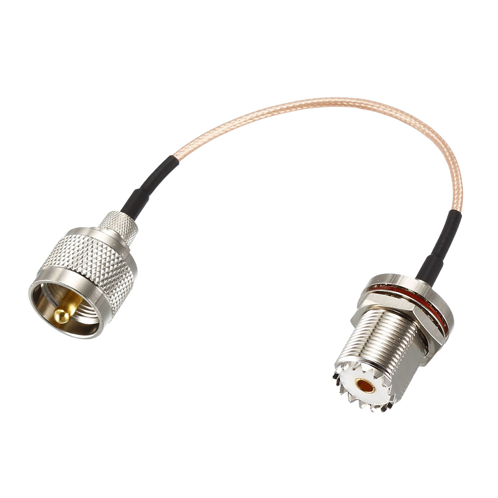 1 Foot RG400 Silver Plated BNC Male to PL259 UHF Male RF Coaxial Cable