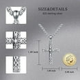 thumbnail image 3 of SISGEM 925 Sterling Silver Cross Necklace For Men & Boys Big Oxidized Exquisite Crucifix Cross Pendant Necklaces Jewelry For Father Boyfriend Husband Son 22+2 Inche, 3 of 7