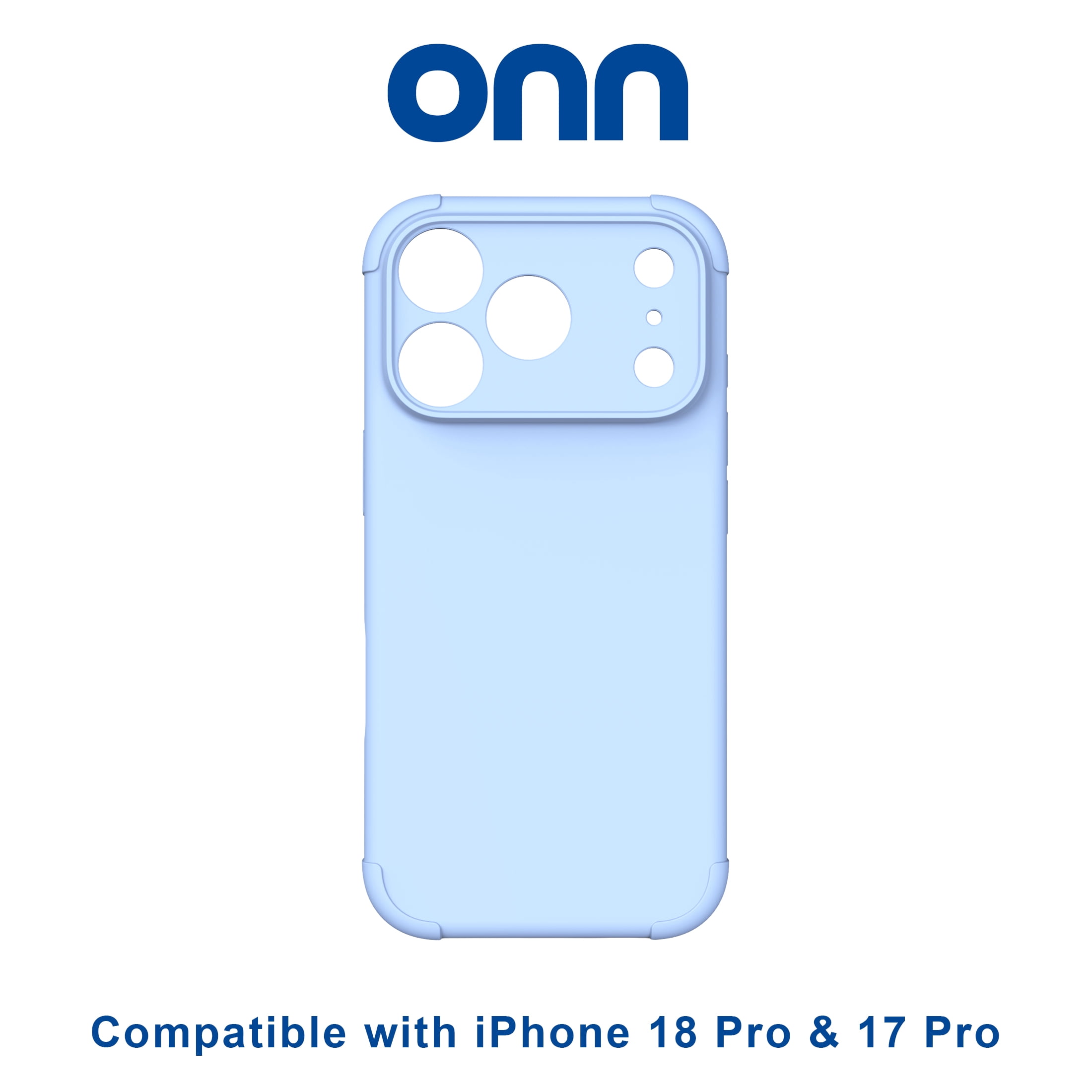 onn iPhone 18 Pro and iPhone 17 Pro Phone Case with MagSafe, Blue