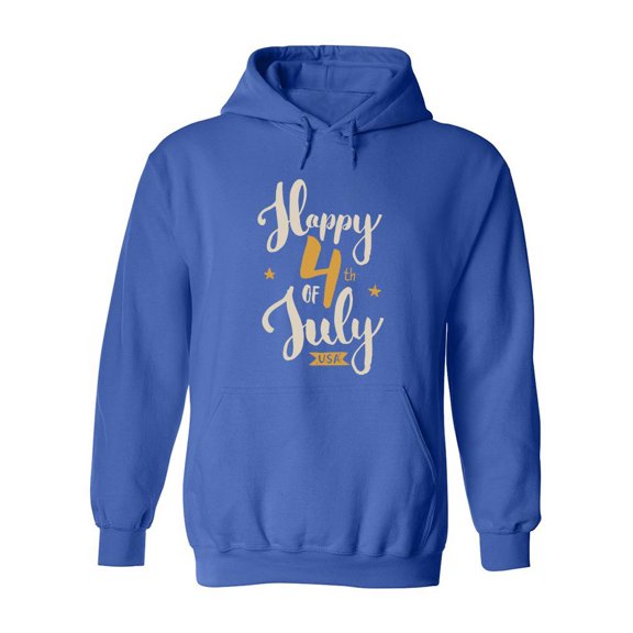 Happy Independence Day Graphic Hoodie Men -Image by Shutterstock, Male Small