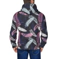 thumbnail image 5 of Zip Up Hoodies for Men - pink white feathers Long Sleeve Comfrt Men'S Fashion Hoodies & Sweatshirts, Jackets for Men Hoodies Pullover Clothing Clothes with Pouch, 5 of 5