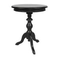 thumbnail image 2 of Ford 20" Diameter Round Black Solid Wood Rustic Pedestal End Table by East at Main, 2 of 5