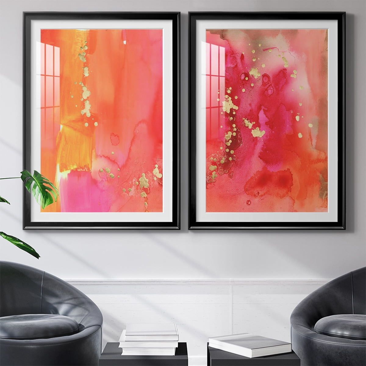 Wexford Home Mythological III Premium Framed Print, 22.5" x 30.5" - Ready to Hang, Black (Set of 2)