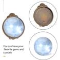 thumbnail image 3 of Clip Earring Converters, 20 Pieces (10 Pair) Flat Round Earring Trays 12mm Earring Cabochon Setting Converter for Non Pierced Ears Earring Making - Silver and Bronze, 3 of 5