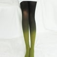 thumbnail image 2 of XIAQUJ Collants Vintage à Dégradé Dégradé Changeant Bas Femmes Filles Pantyhose Chaussettes Mode Vert Armée Taille Unique, 2 of 2
