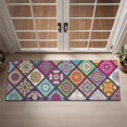 thumbnail image 2 of Multicolor Ethnic Mandala Pattern Door Rugs,Washable Non Slip Door Mats Indoor,Decorative Door Mats,Entry Mat Indoor for Entrance,Bedroom,Kitchen,Bathroom,16"x47", 2 of 6