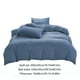 thumbnail image 3 of Juegos de colcha y cubrecama para todas las estaciones: juego de cama de 4 piezas, sábanas lavables de color liso, funda nórdica y fundas de almohada, sábanas de algodón lavado., 3 of 9