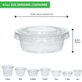 thumbnail image 3 of Clear Plastic Portion cups with  Lid, 0.5 oz 100 Sets Disposable Jello Shot Cups by Galashield, 3 of 8