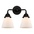 thumbnail image 4 of Innovations Lighting  Nouveau 2 Cone - 2 Light 14" Bath Vanity Light Matte White/Matte Black, 4 of 5