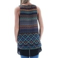 thumbnail image 2 of KAREN KANE $119 Womens New 1016 Black Blue Lace Trim Sleeveless Top XS B+B, 2 of 2