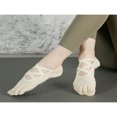 thumbnail image 3 of DEELLEEO 1pair Professional Anti-Slip Yoga Socks With Polka Dot Pattern  Breathable & Sweat-Absorbent  Suitable For Pilates  Dance And Other Sports, 3 of 6