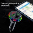 thumbnail image 6 of Bluetooth Transmitter for Car, 7 Color LED Car Adapter with 5V/3.1A USB Charging, Hands-Free Car Kit, Music Streaming, Voice Notification, Compatible with 12V-24V Vehicles, 6 of 9
