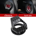 thumbnail image 3 of Almencla Auto Car Ignition Switch Protective Cover High Performance Easy Install Carbon Carbon Fiber Pattern, 3 of 8