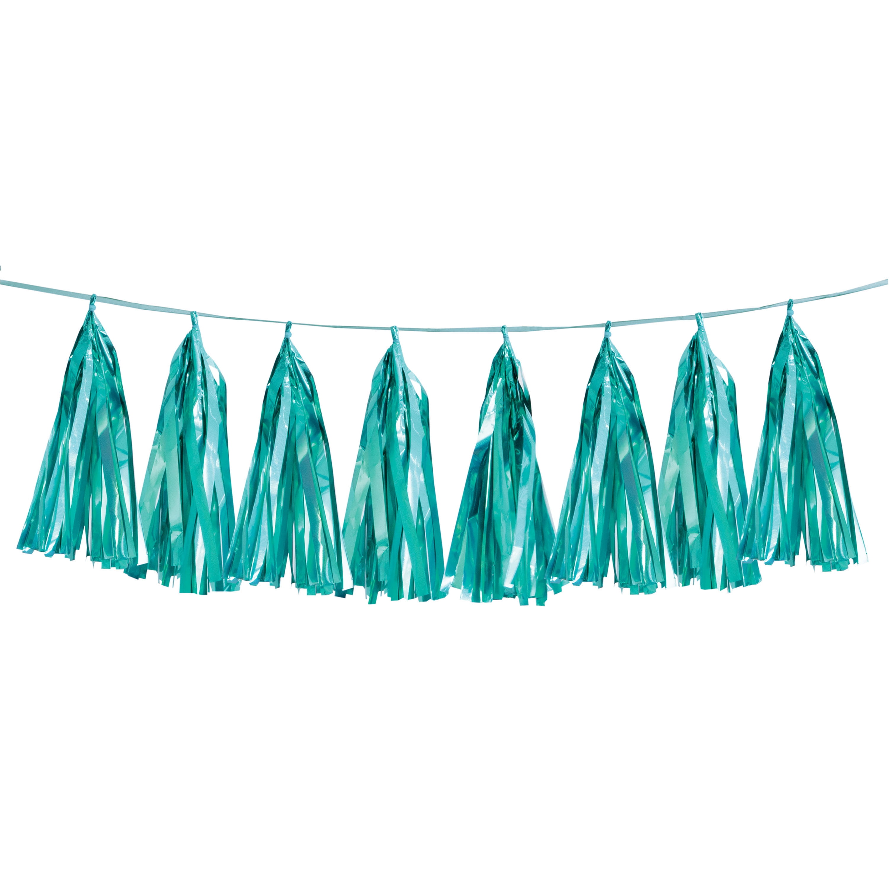 foil tassel garland